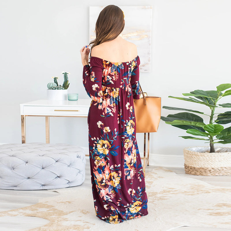 Floral Printed Long Summer Dresses