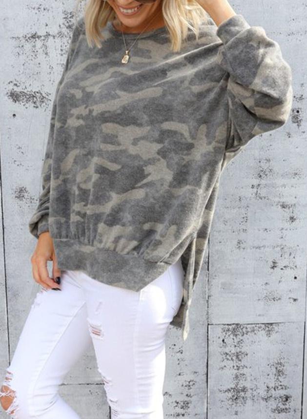 Camouflage Print Winter Hoodie