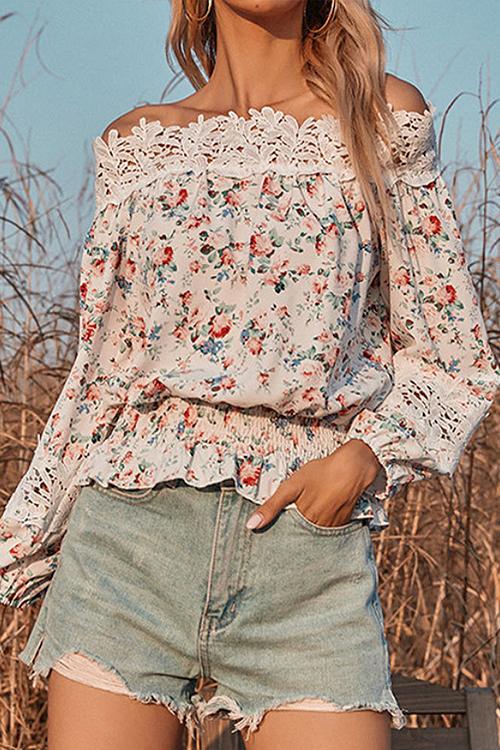 Hot Girl Summer Printed Lace Top - 2 Colors