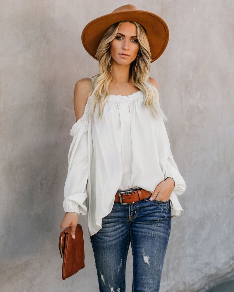 Lead Me On Off Shoulder Long Sleeves Top