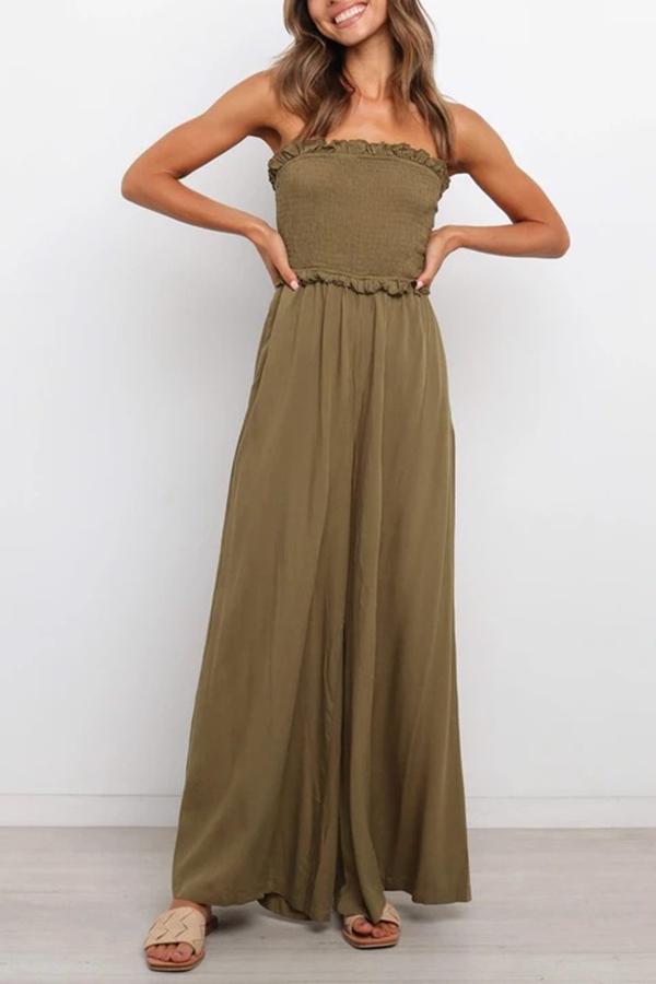 Count on Me Strapless Utility Jumpsuit