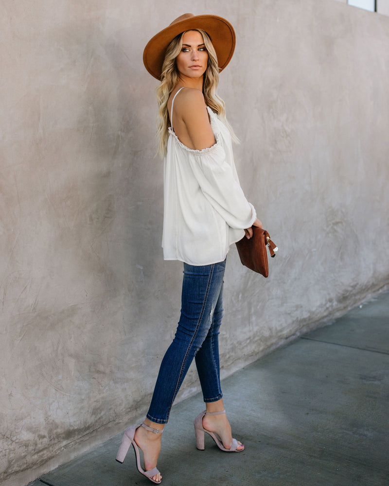 Lead Me On Off Shoulder Long Sleeves Top