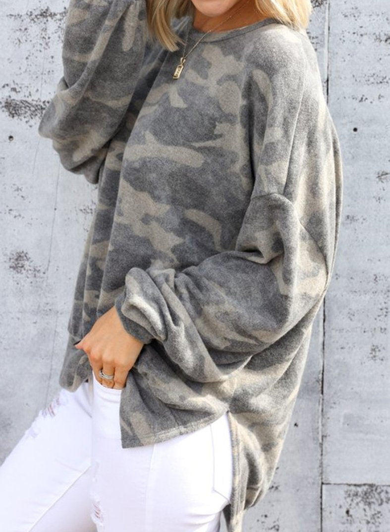 Camouflage Print Winter Hoodie