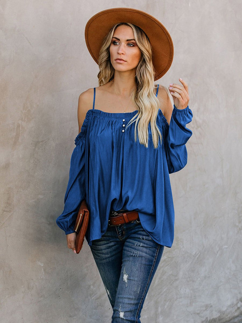 Lead Me On Off Shoulder Long Sleeves Top