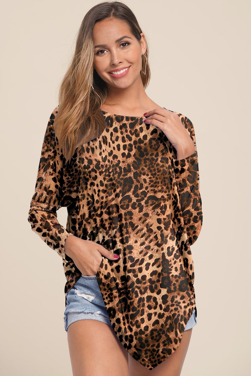 Floral Long Sleeve Square Neck Blouse