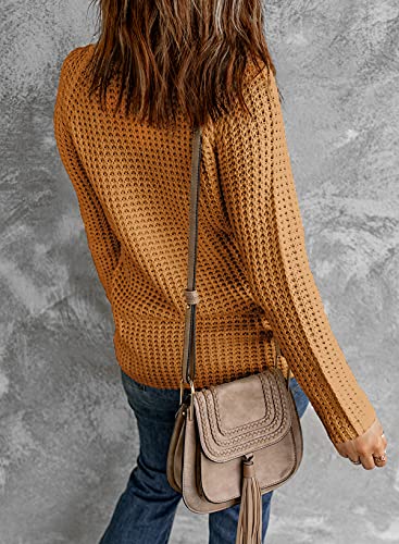 Long Sleeve Chunky Cowl Neck Sweaters