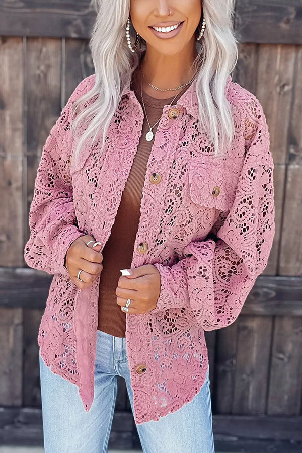 Sweet Love Oversized Lace Shacket