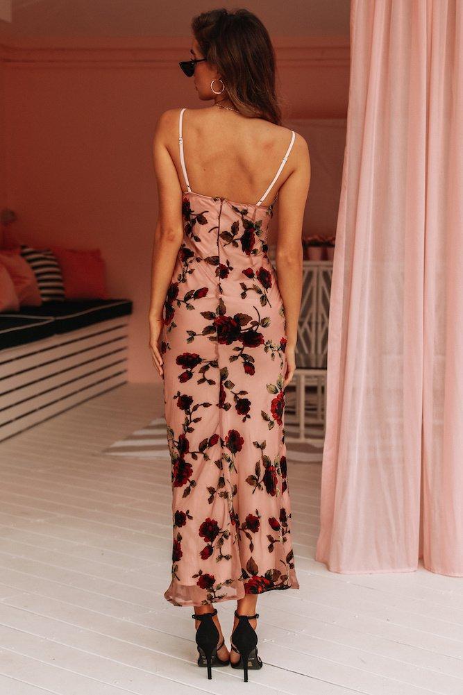 Everything Is Love Maxi Dress Blush - Landing Closet