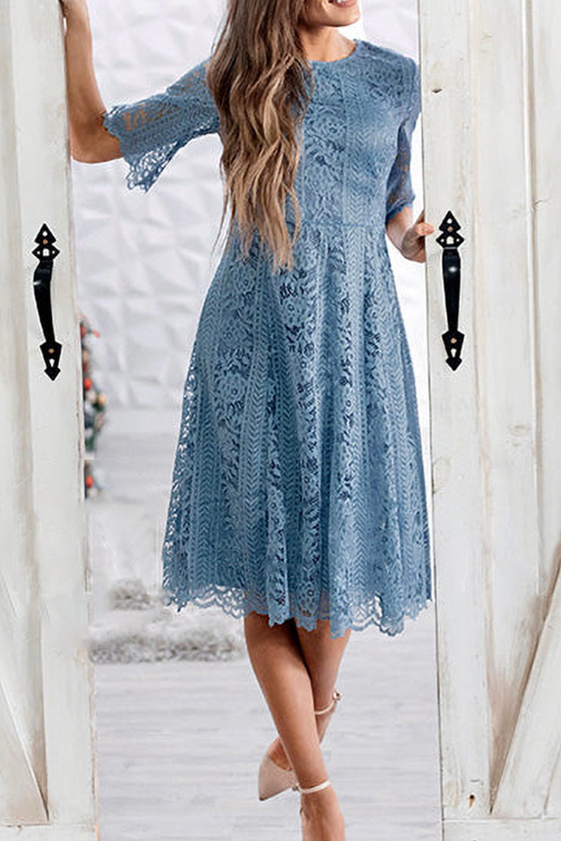 Promise In My Heart Lace Midi Dress