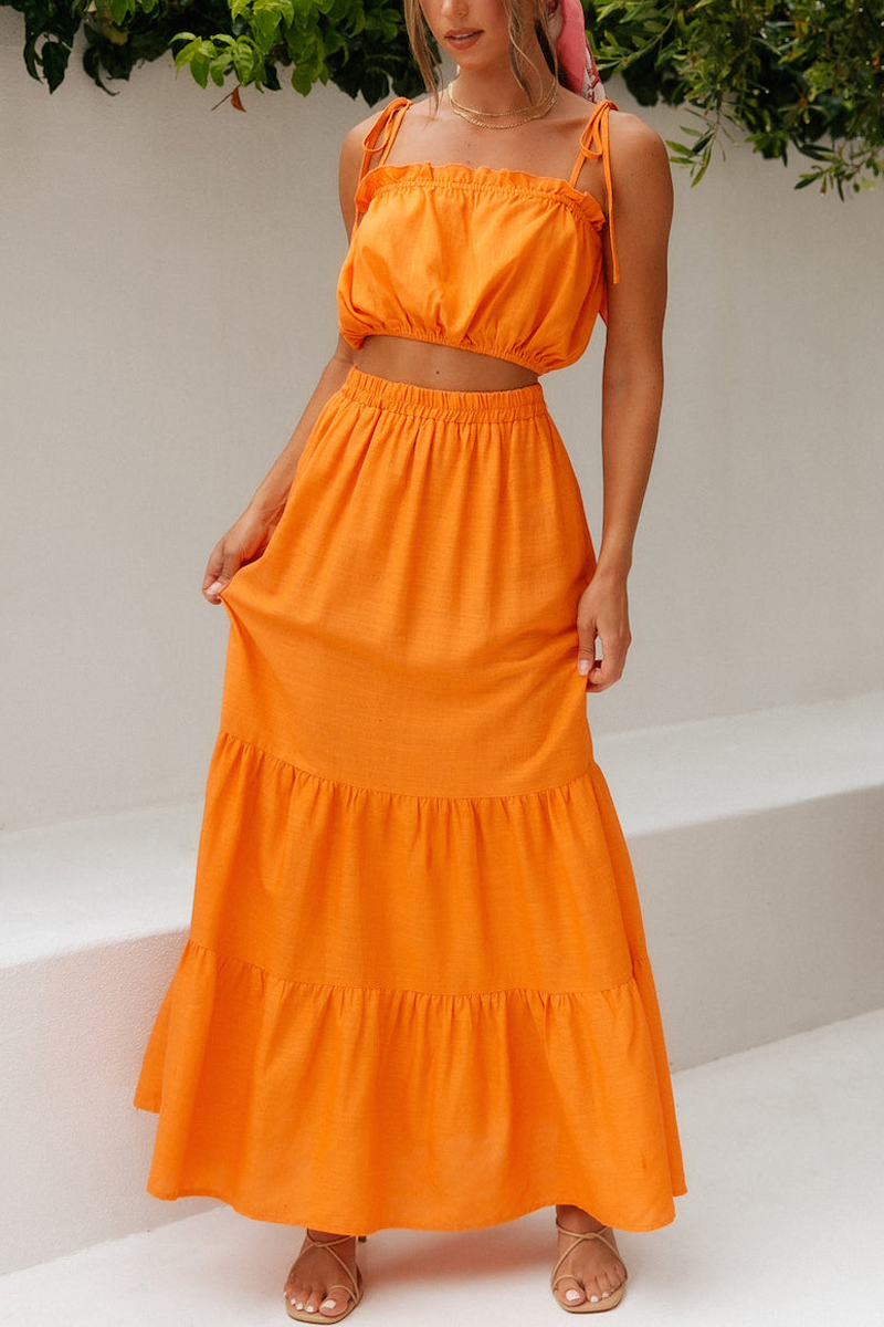 Sunlit Romance Two-piece Swing Dress