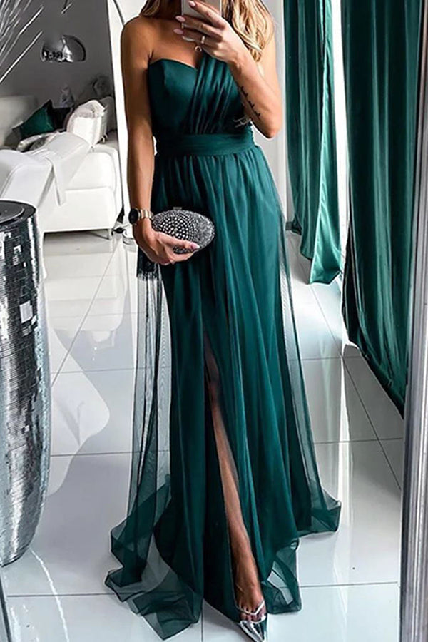 Your Fantasy One Shoulder Party Maxi Dress