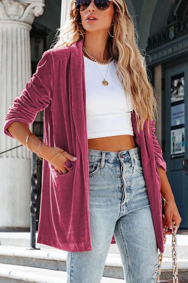 Picture Perfect Velvet Blazer