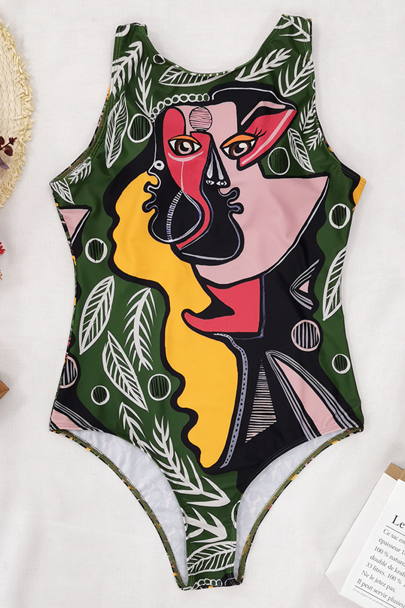 Capture Your Heart Printed One Piece Swimsuit