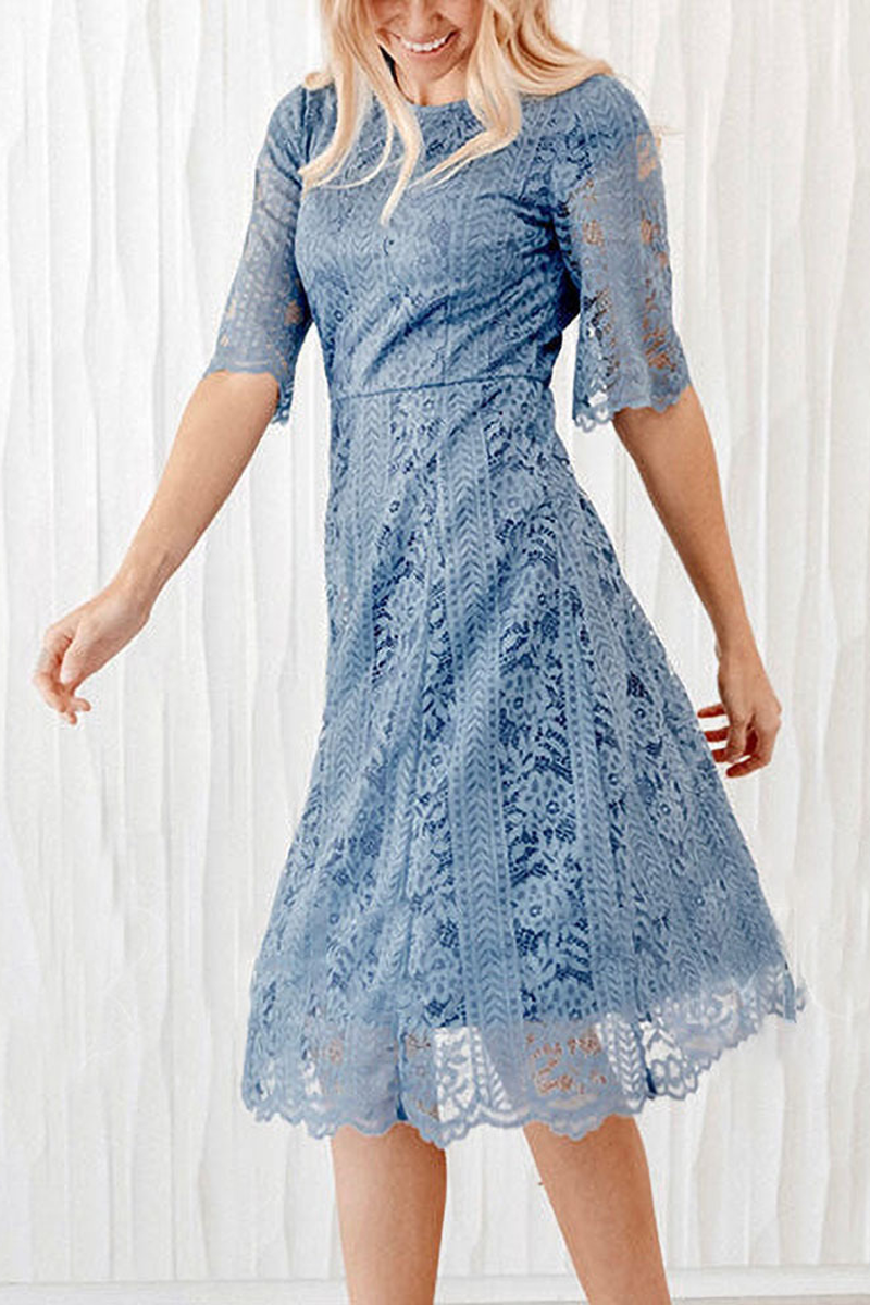 Promise In My Heart Lace Midi Dress