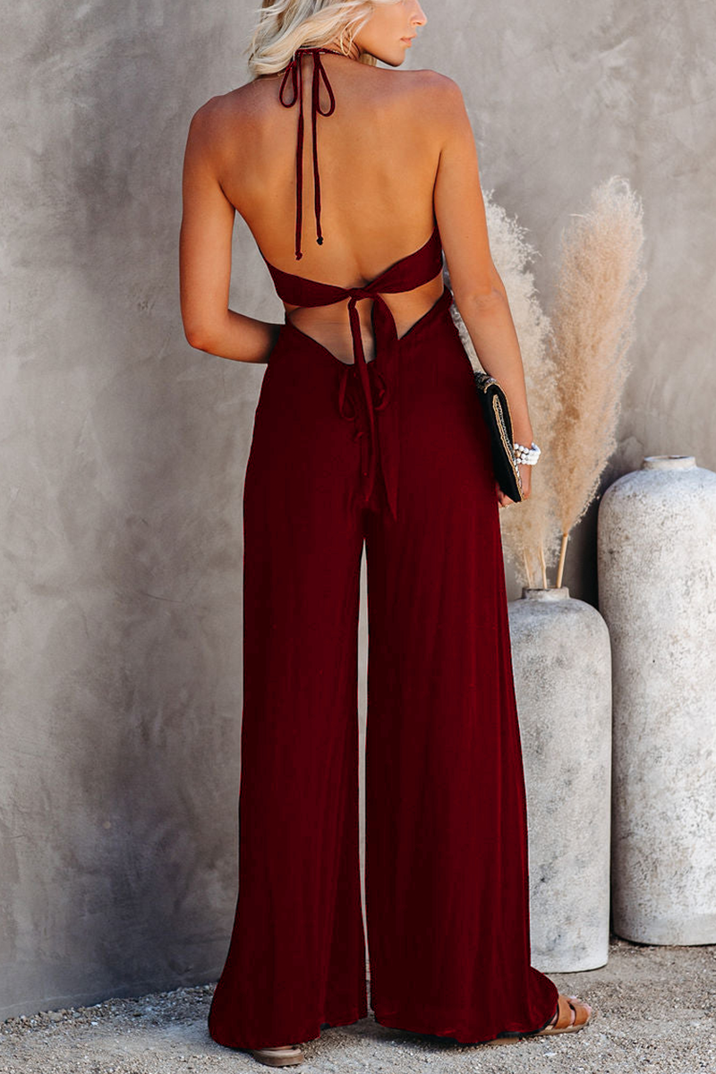 Top Influencer Halter One Piece Jumpsuit