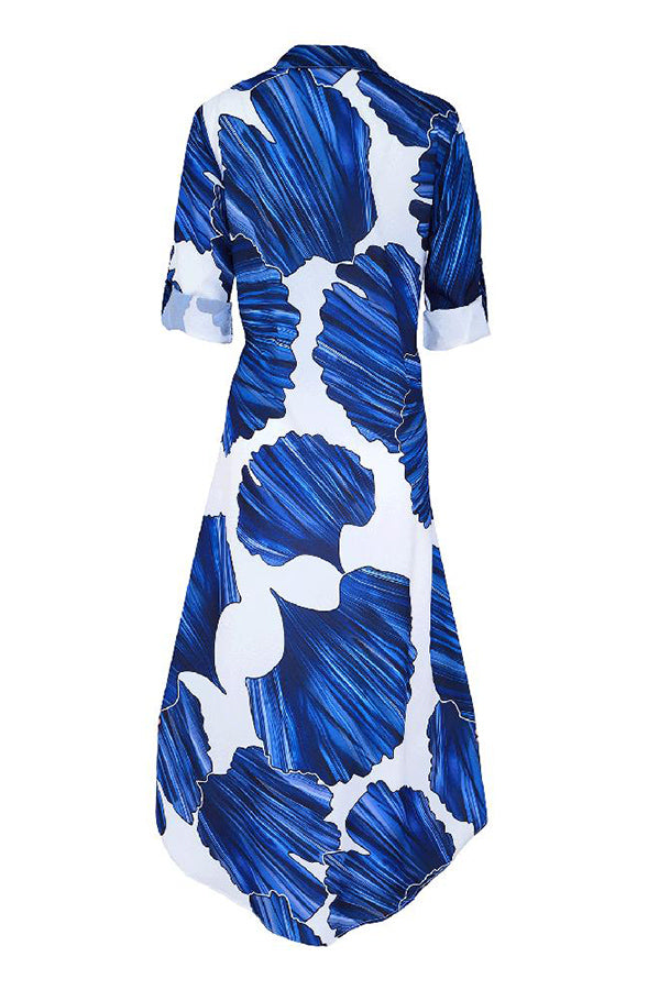 Love Somebody Printed Shirt Maxi Dress