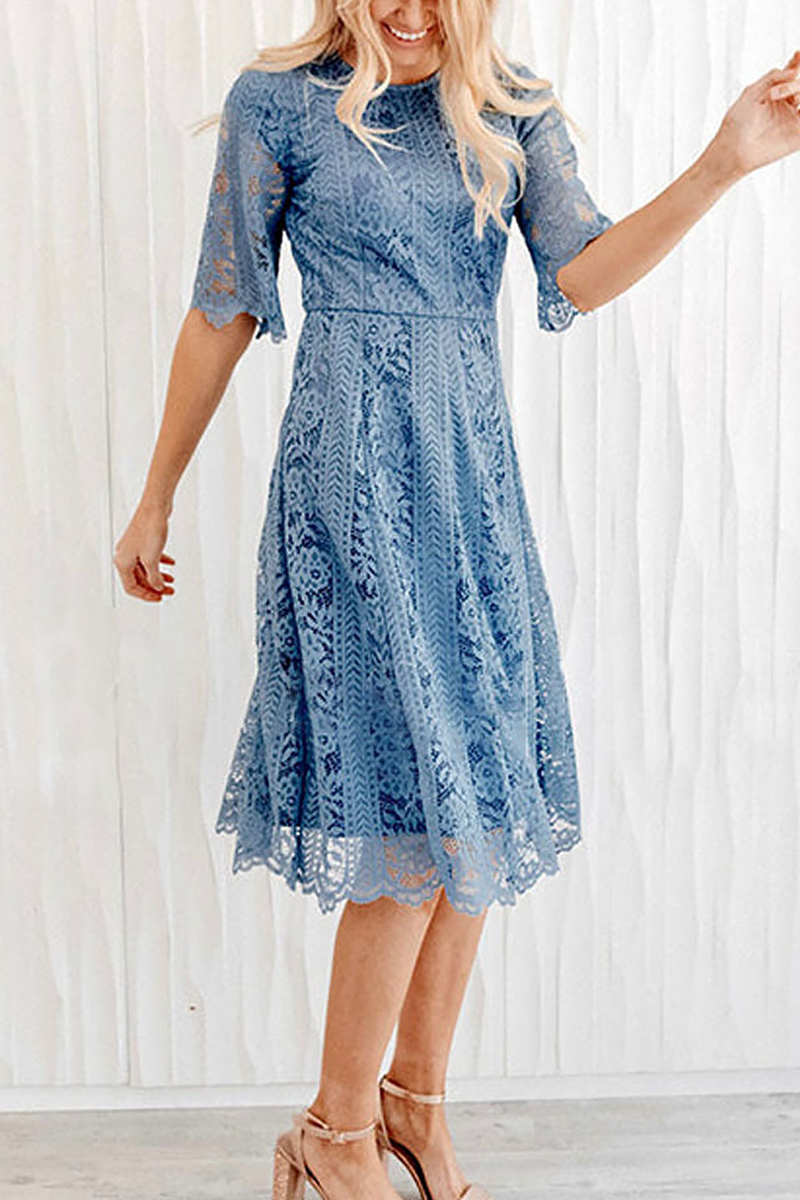 Promise In My Heart Lace Midi Dress