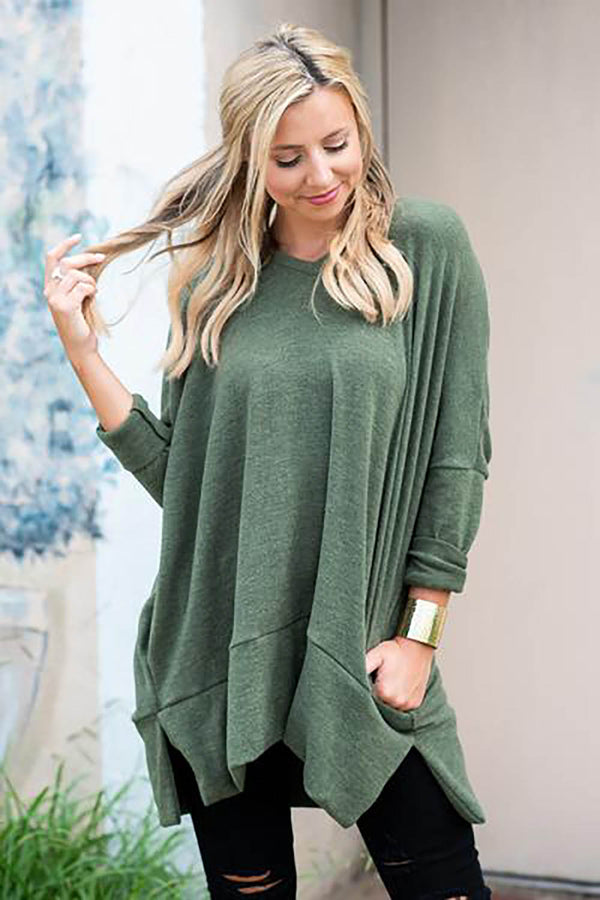 Long Sleeve Casual V-neck Sweater