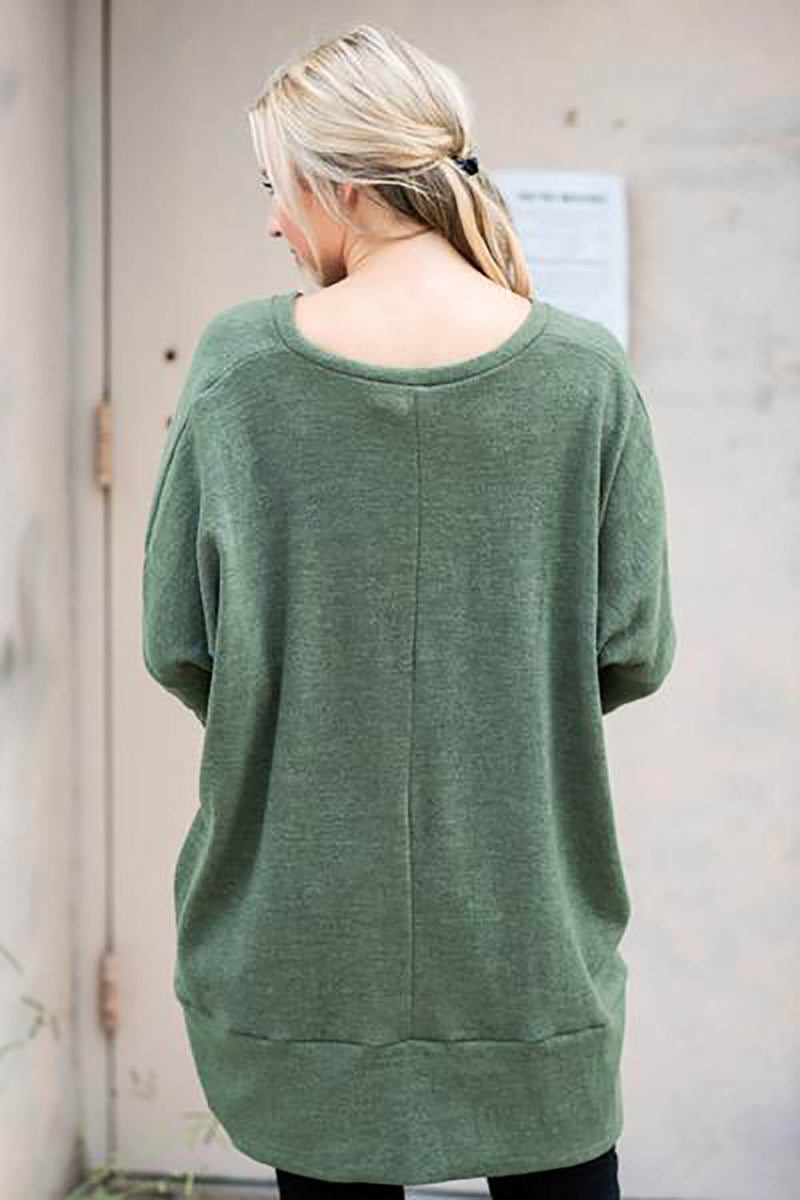 Long Sleeve Casual V-neck Sweater