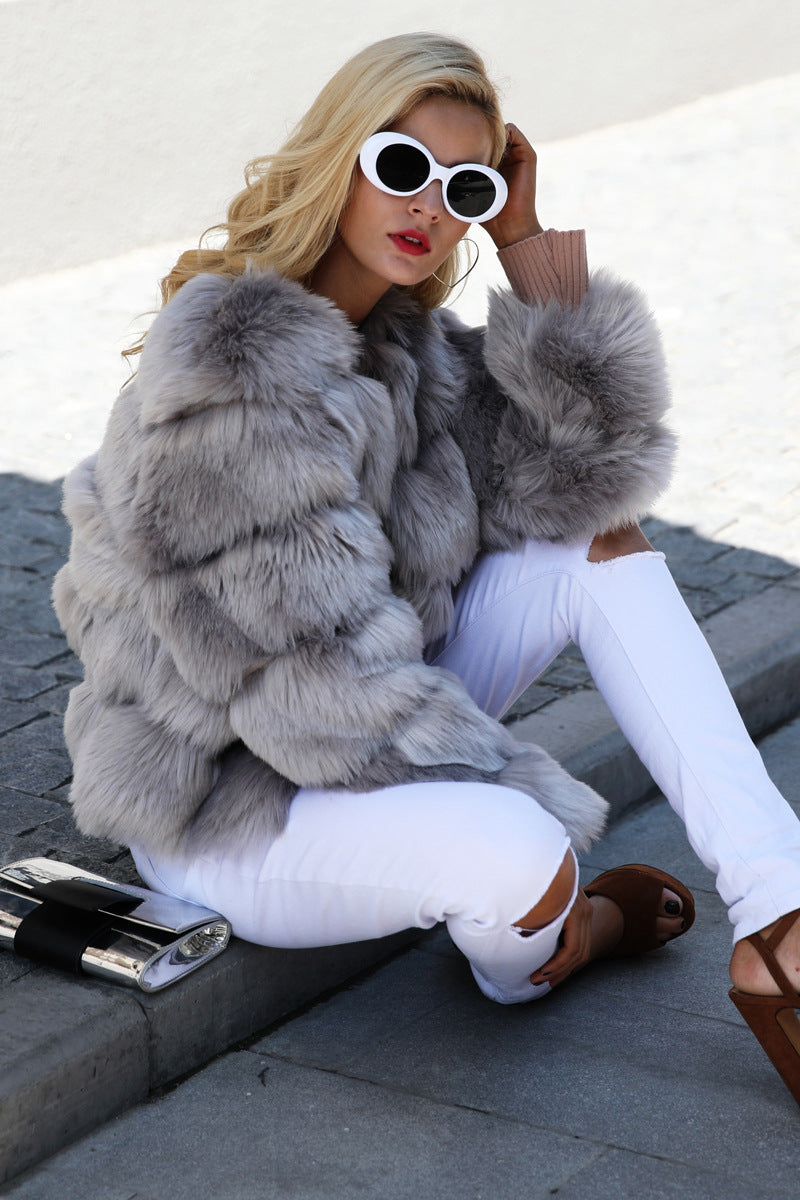 Open Front Fleece Oversize Fuzzy Coat