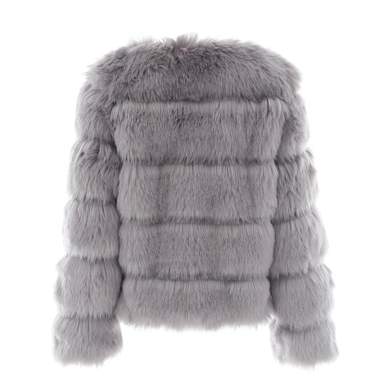 Open Front Fleece Oversize Fuzzy Coat