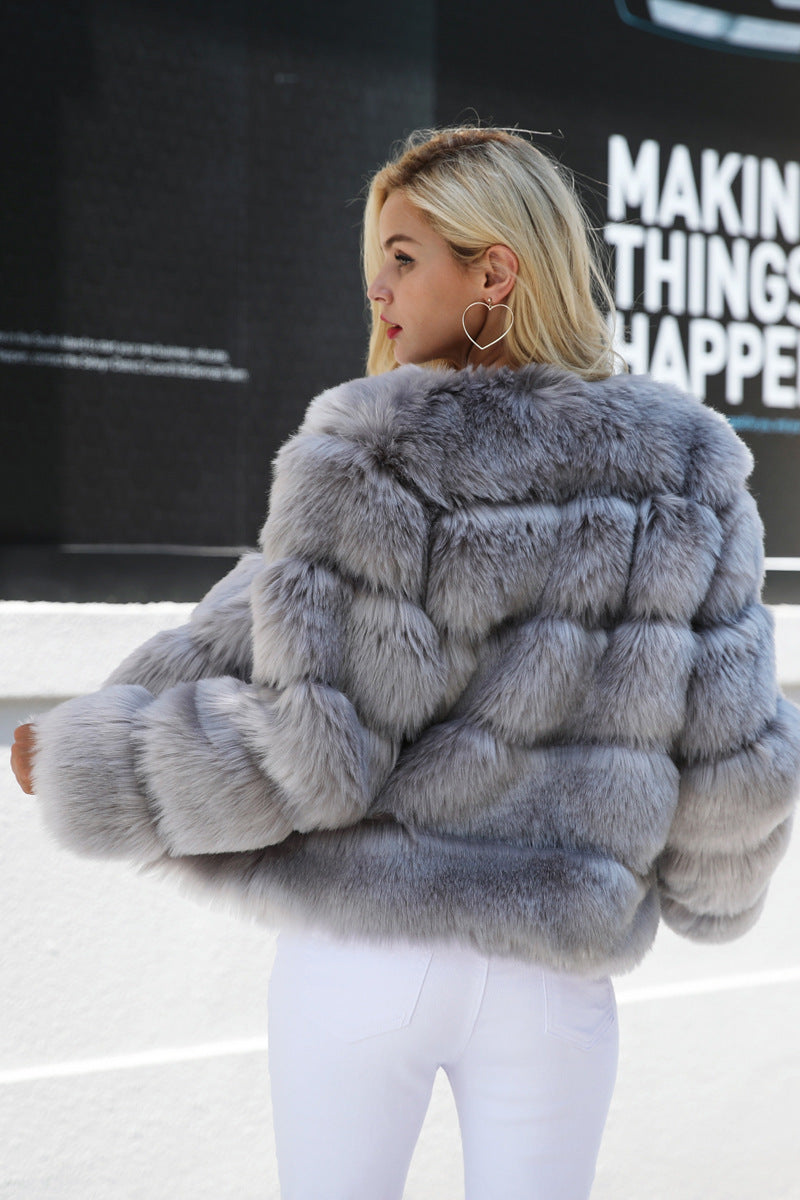 Open Front Fleece Oversize Fuzzy Coat