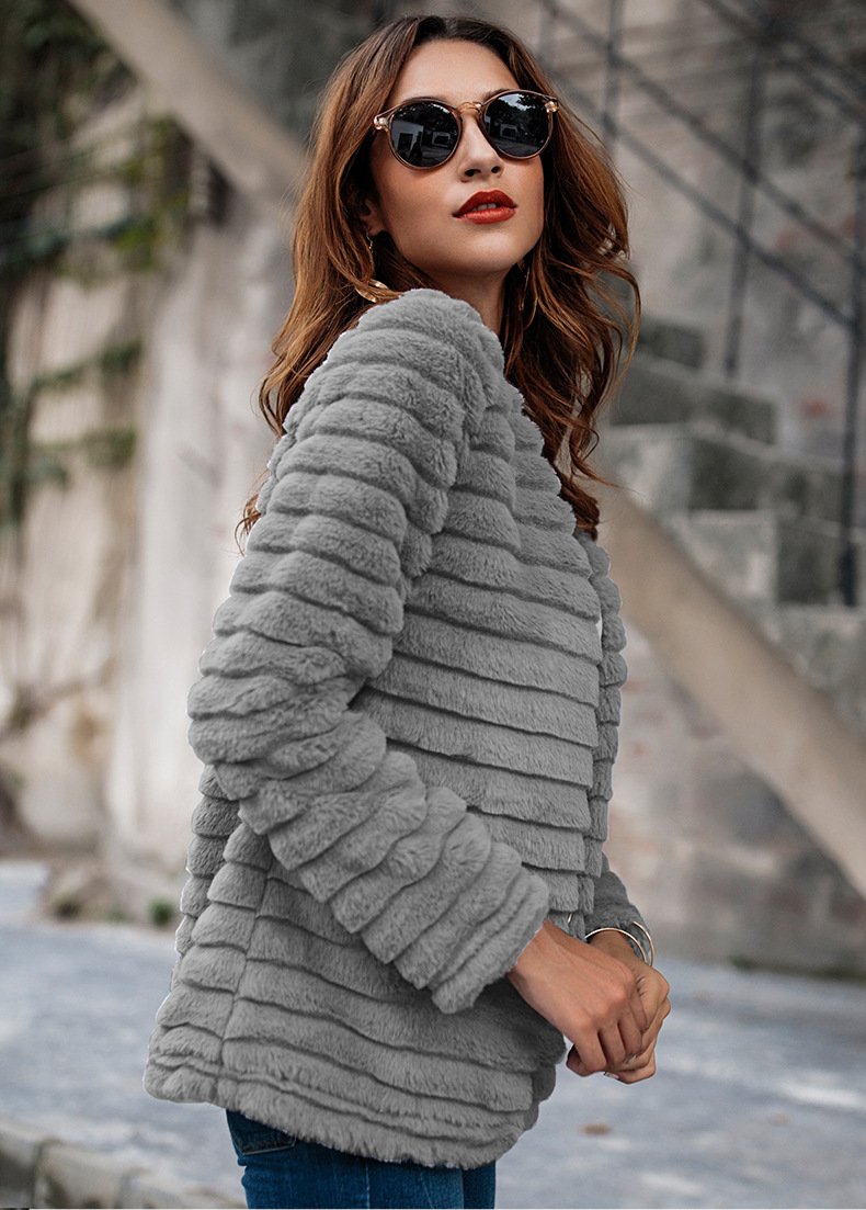 Imitation Rabbit Fur Coat