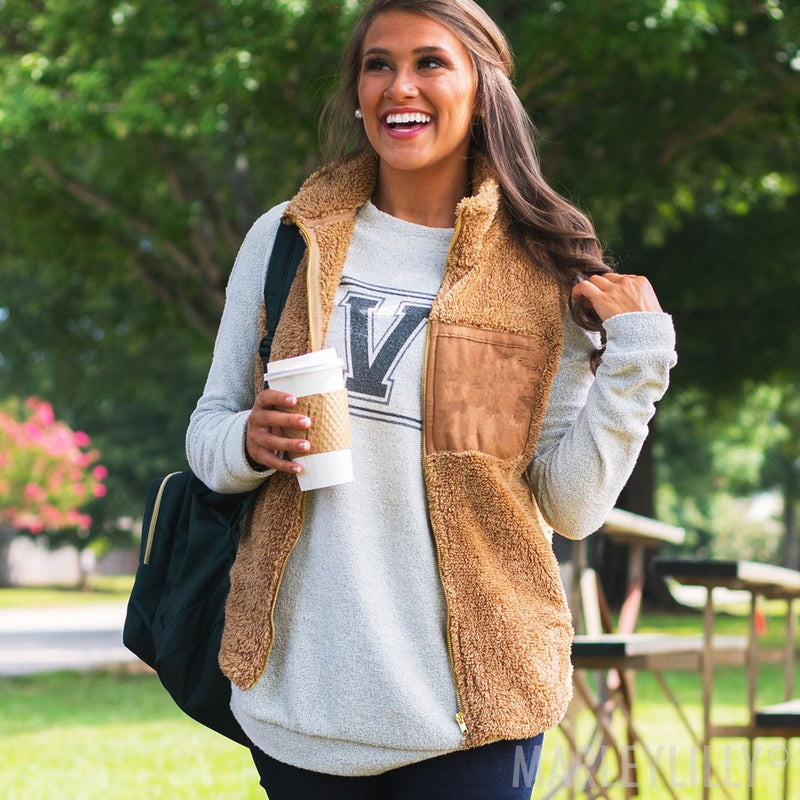 Fall Warm Zipper Vest with Pockets - Landing Closet