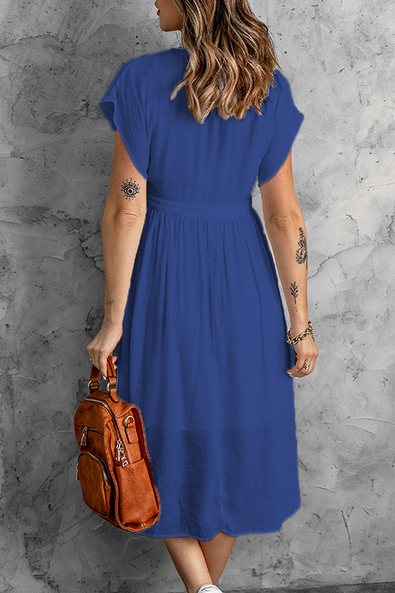 It's Love At First Sight Button Up Midi Dress