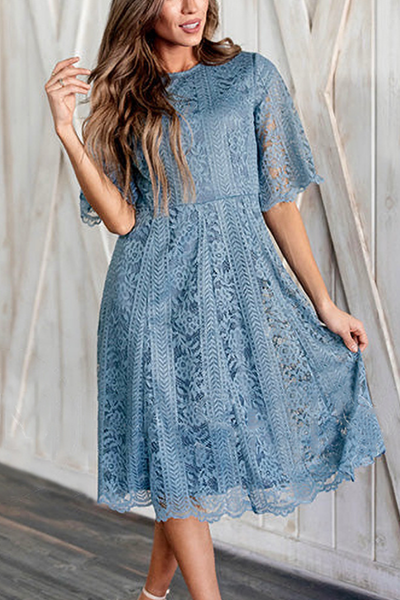 Promise In My Heart Lace Midi Dress