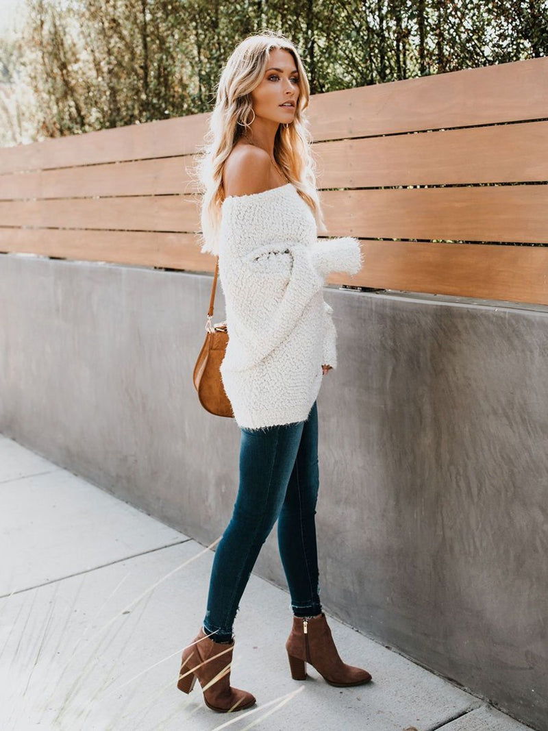 Cabin Fever Off Shoulder Sweater - Landing Closet