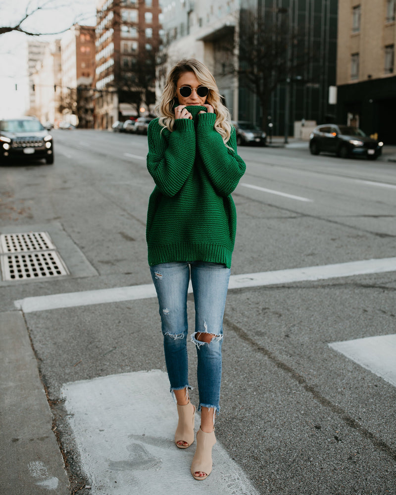 Turtleneck knit Loose Sweater