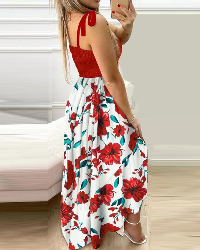 Adjustable Spaghetti Strap Sleeveless Maxi Dress