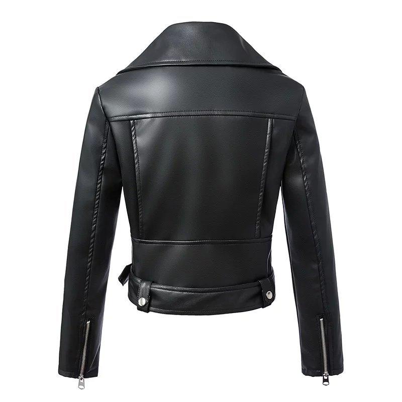 BLACK FAUX LEATHER JACKET