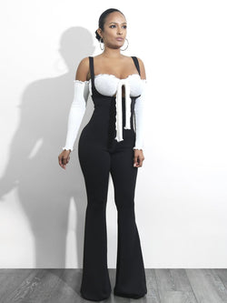 Backless Tight-fitting Bodysuit Jumpsuit - Landing Closet