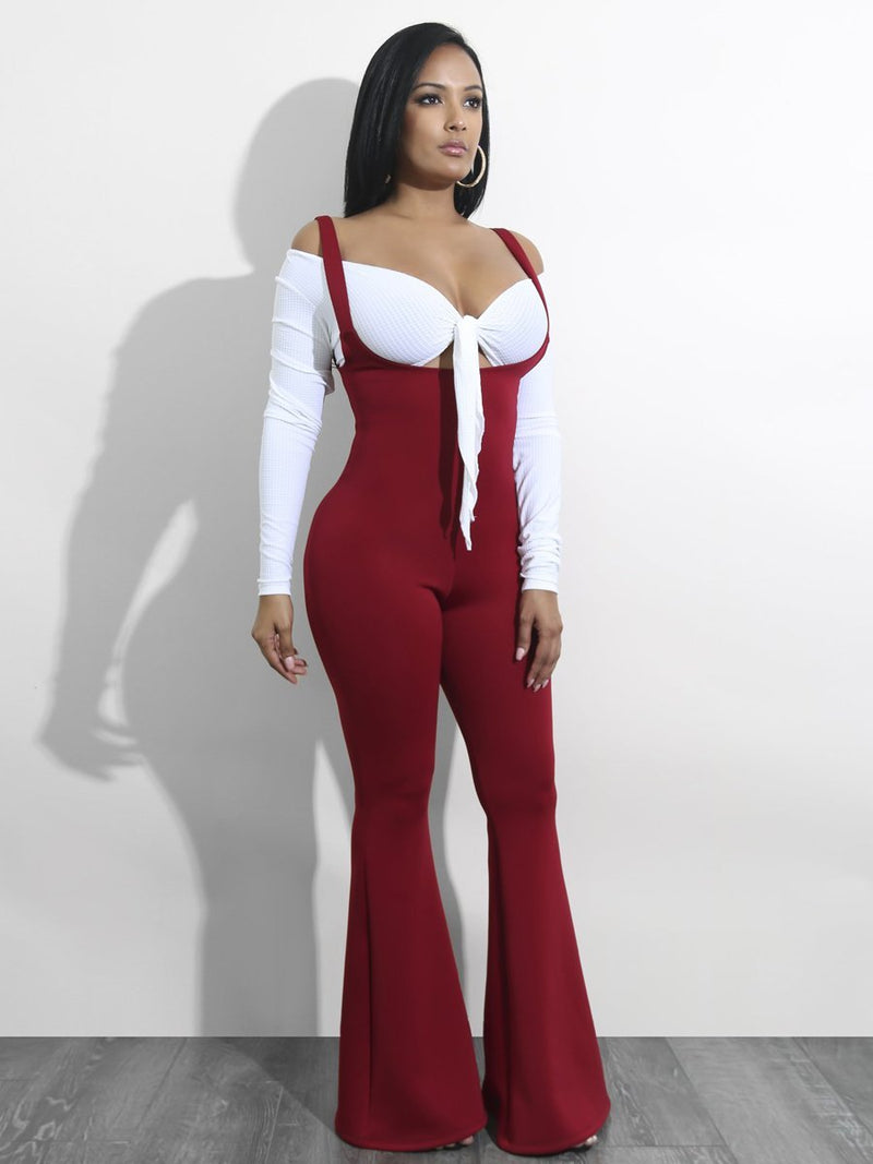 Backless Tight-fitting Bodysuit Jumpsuit - Landing Closet