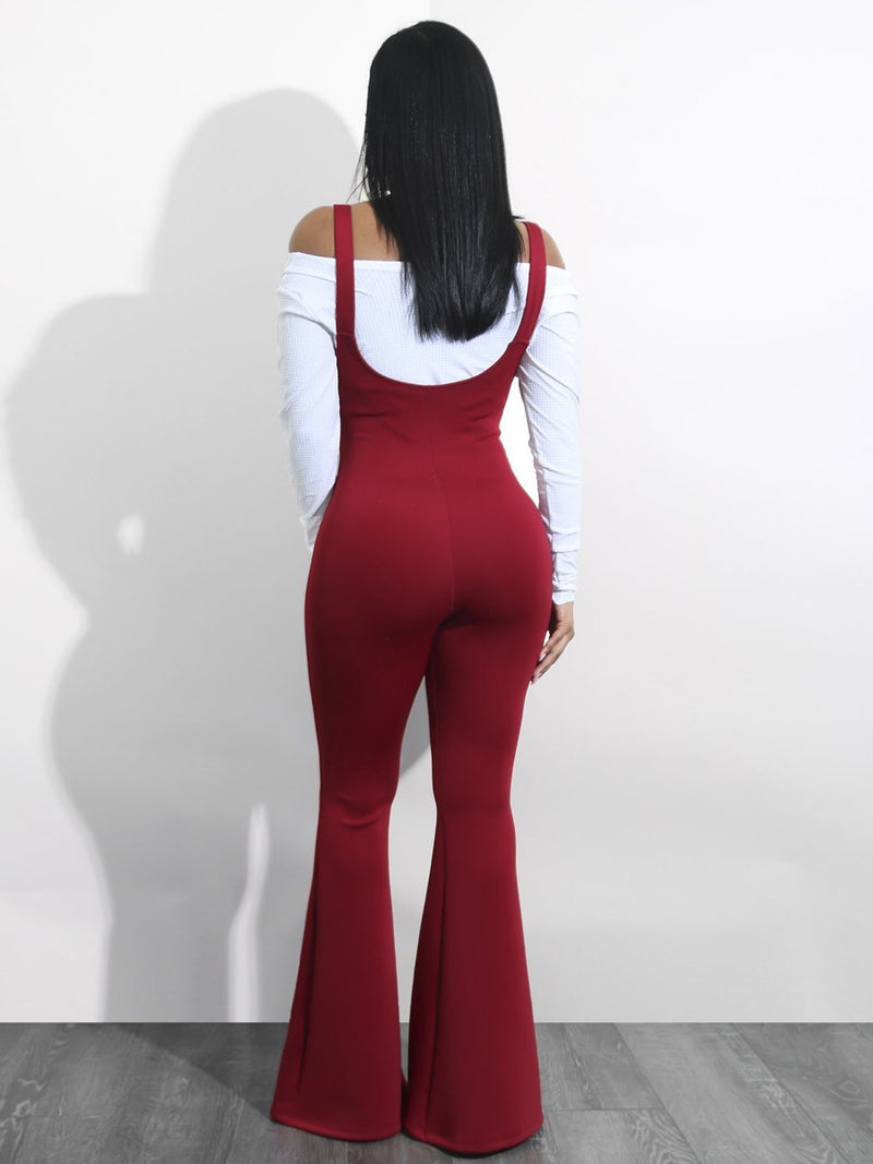 Backless Tight-fitting Bodysuit Jumpsuit - Landing Closet