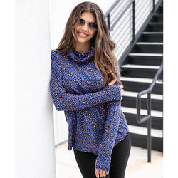 Loose Turtle Neck Long Sleeve Top