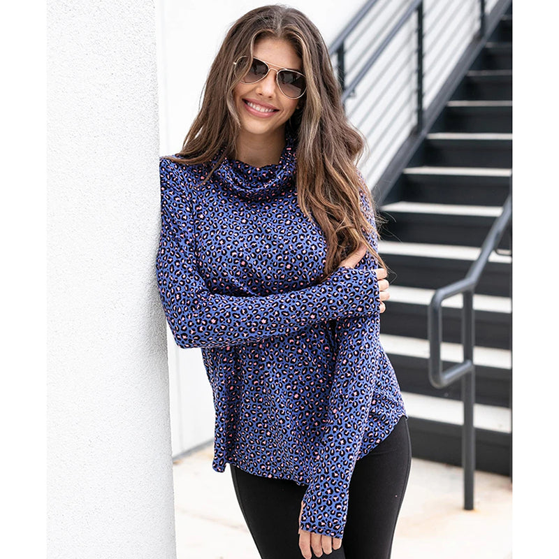 Loose Turtle Neck Long Sleeve Top