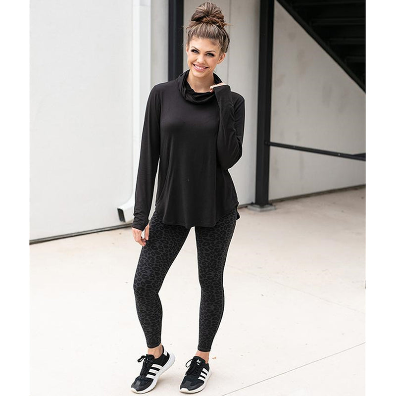 Loose Turtle Neck Long Sleeve Top