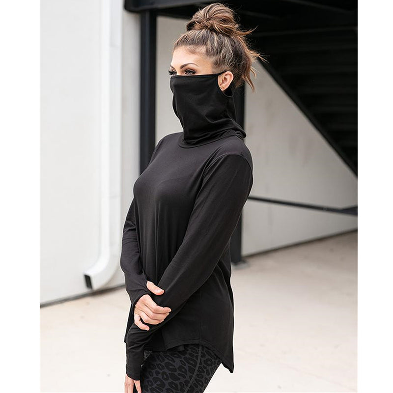 Loose Turtle Neck Long Sleeve Top