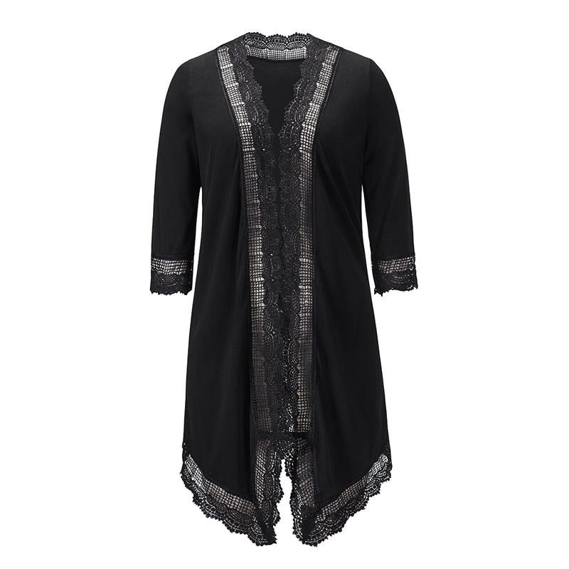 Open Front Short Sleeve Light Cardigan