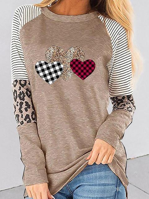 Love Print Long Sleeve Regular T-shirt