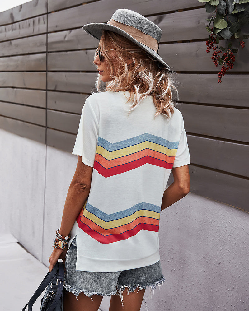 Crew Neck Casual Short Sleeve T-Shirt