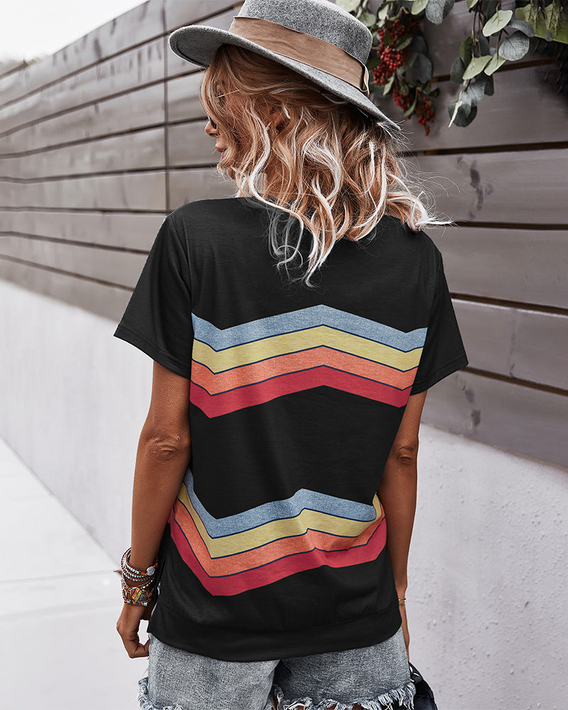 Crew Neck Casual Short Sleeve T-Shirt