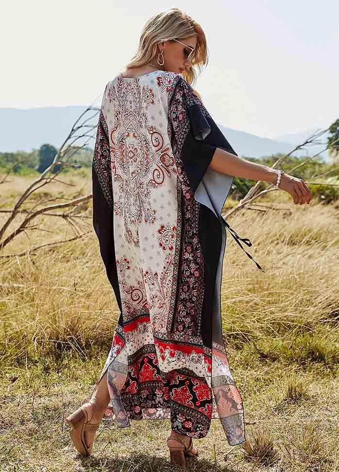 Loose Fit Printed Maxi Dress