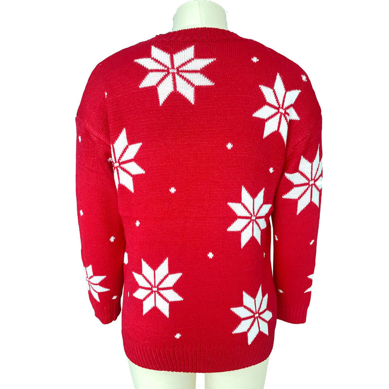 Christmas Print Crew Neck Sweater