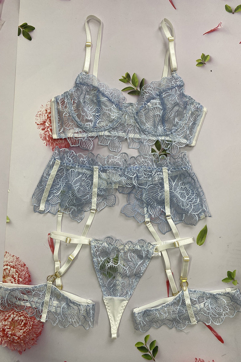 Blush Flower Lingerie Set