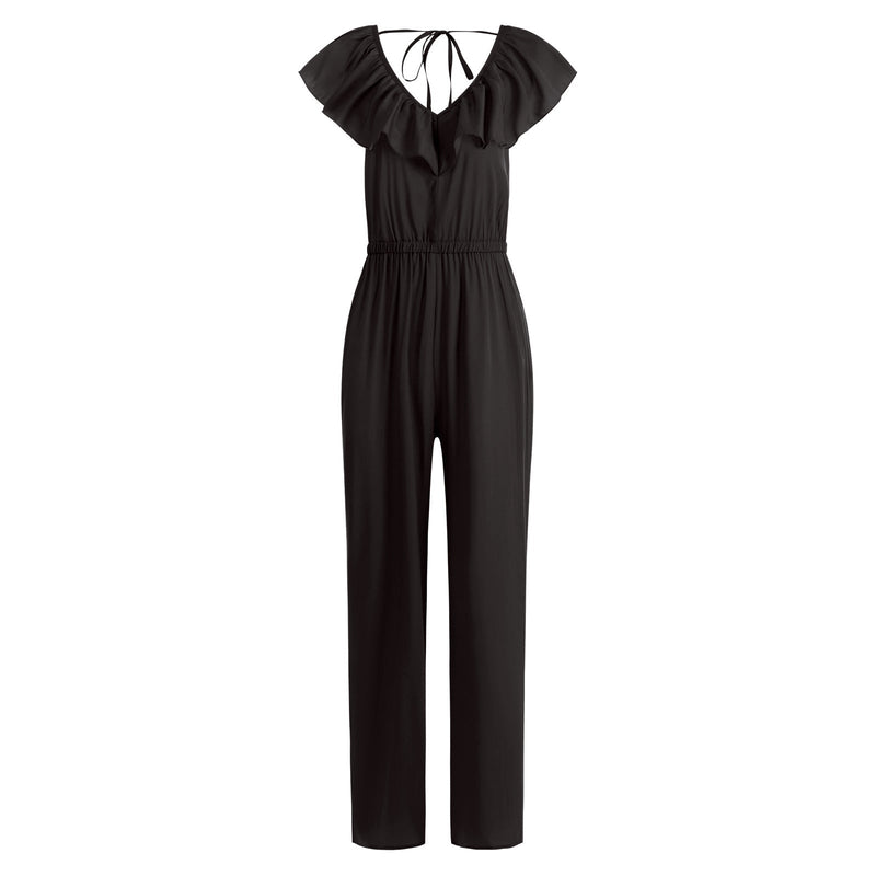 Elegant V Neck Tank Jumpsuit