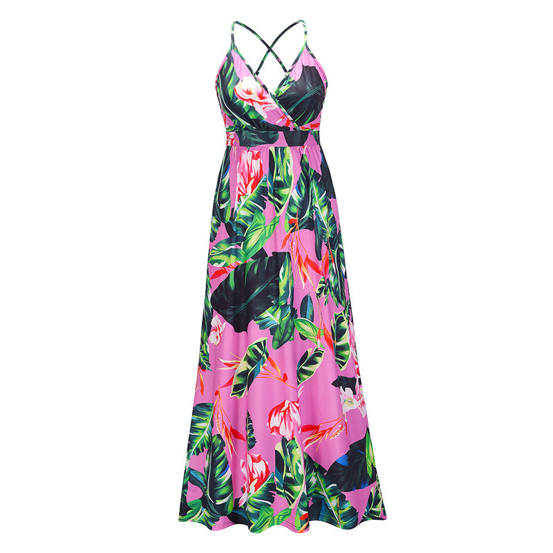 Spaghetti Strap Floral Maxi Dress